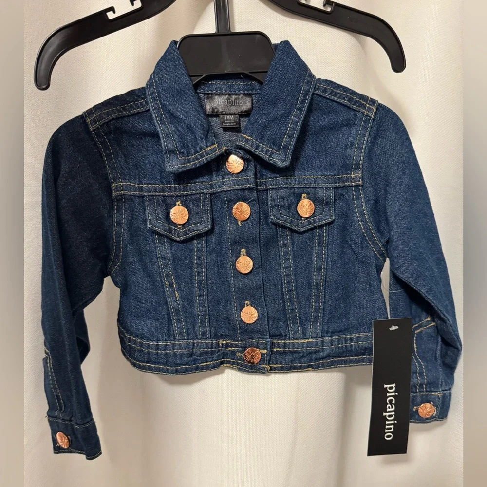 Picapino Toddler Girl Jean Jacket - Picture 1 of 3